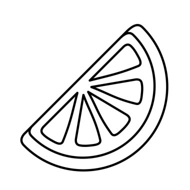 İzole edilmiş limon meyve vektör tasarımı