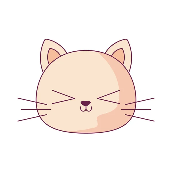 Kawaii cat cartoon vektordesign — Stockvektor