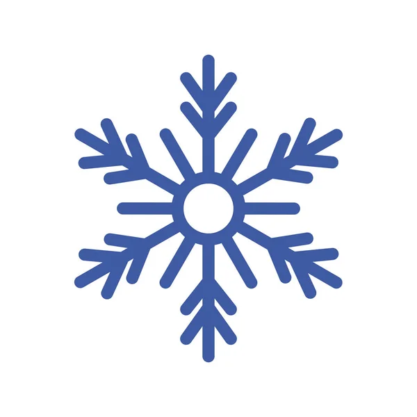 Azul copo de nieve de diseño vectorial temporada de invierno — Vector de stock