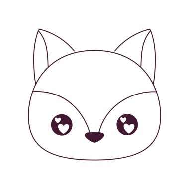 Kawaii sincap çizgi film vektör tasarımı