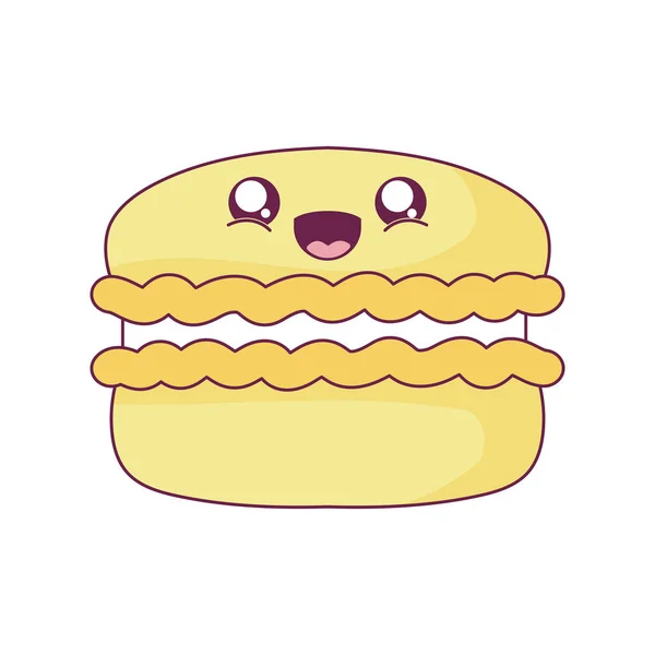Kawaii cookie cartoon vector design — Stock Vector