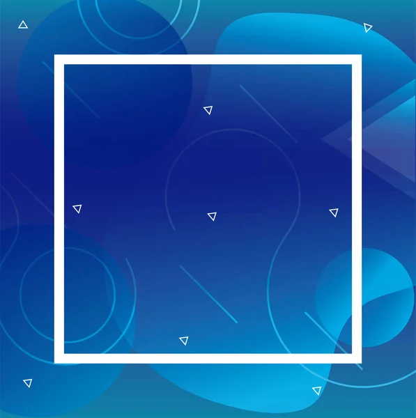 Diseño de vector de forma líquida azul — Archivo Imágenes Vectoriales