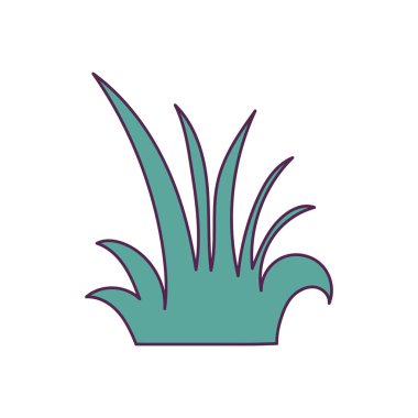 İzole edilmiş doğa çalı taşıyıcı tasarımı