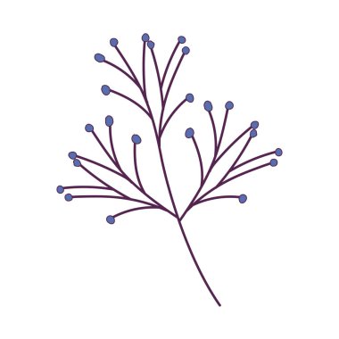 İzole edilmiş yaprak ikon vektör tasarımı