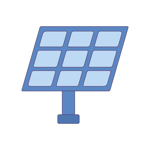 Geïsoleerde vector van zonnepanelen — Stockvector