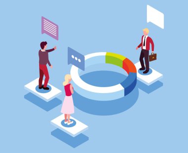 Turta ve başarılı takım çalışması yapan bir grup insan.