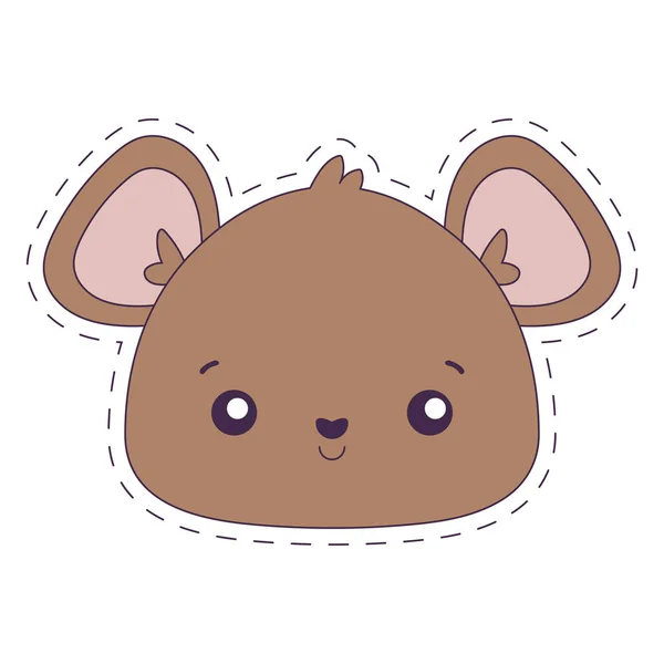 Kawaii oso diseño de vectores de dibujos animados — Vector de stock