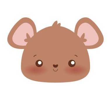 Sevimli ayı çizgi film vektör tasarımı