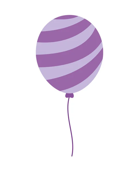 Isoleert gestreepte ballon vector ontwerp — Stockvector