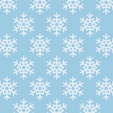 Kış mevsimi vektör tasarımının mavi ve beyaz kar taneleri