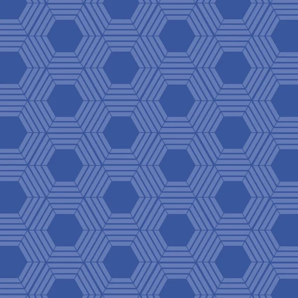 Μπλε μοτίβο εξάγωνο φόντο διανυσματικό σχεδιασμό — Διανυσματικό Αρχείο