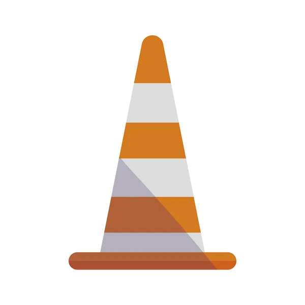 Isolated construction barrier cone vector design — Stock Vector