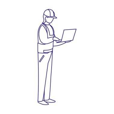 Miğfer tasarımlı izole edilmiş mimar Avatar Adam