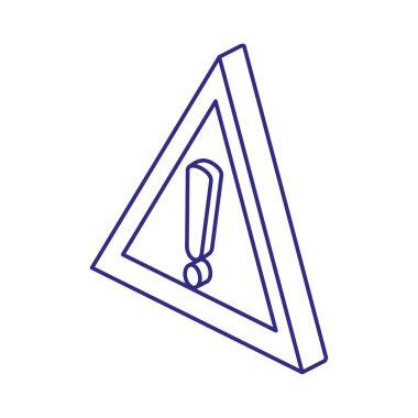 Güvenlik sistemi vektör tasarımının alarm işareti