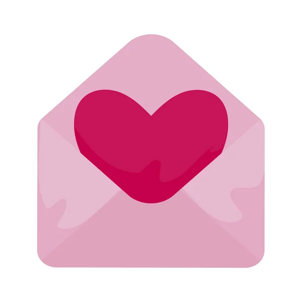 Kalp vektör tasarımlı aşk kartı — Stok Vektör