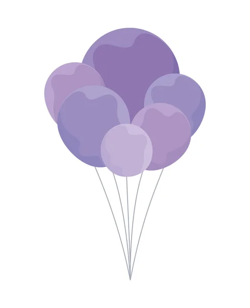 Geïsoleerde ballonnen vector ontwerp — Stockvector