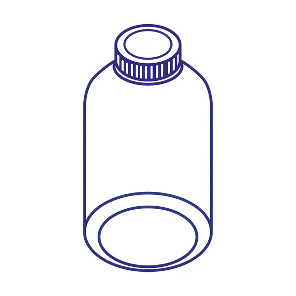 Ізольована пляшка медицини концепції медичної допомоги Векторний дизайн — стоковий вектор