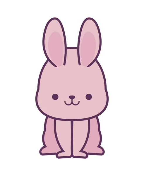 Kawaii conejo diseño de vectores de dibujos animados — Vector de stock