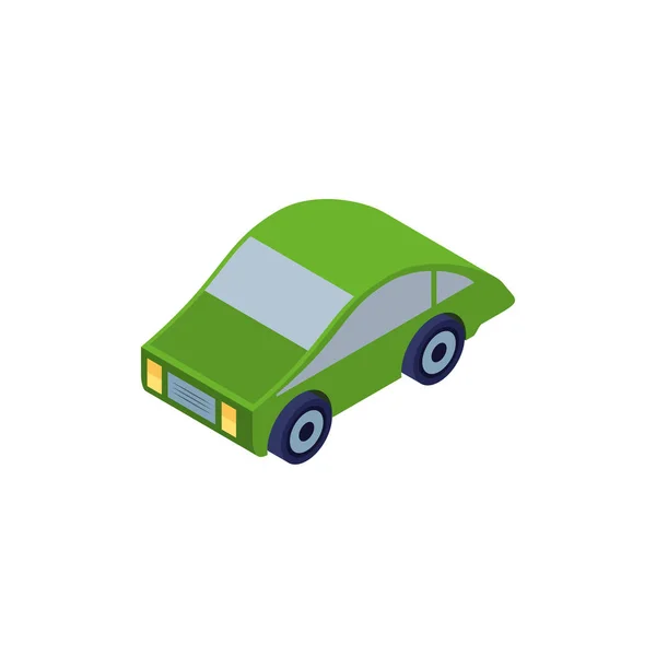 Sedán coche sobre fondo blanco — Vector de stock