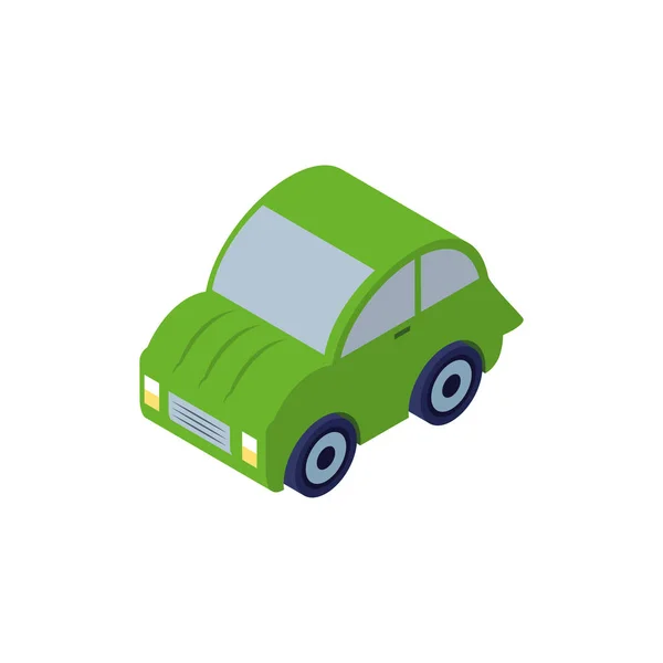 Sedán coche sobre fondo blanco — Vector de stock