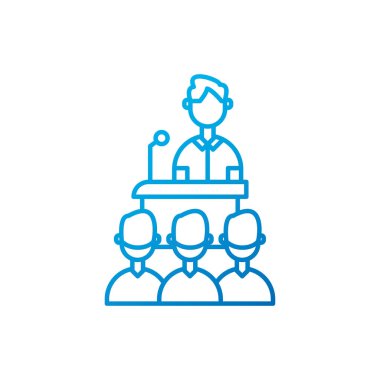 İzole adamlar vektör tasarımı ile karşılaşıyor