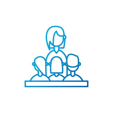 İzole insanlar vektör tasarımıyla tanışıyor