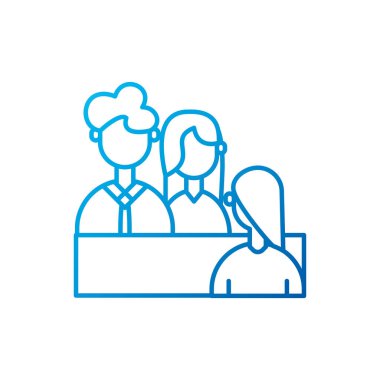 İzole insanlar vektör tasarımıyla tanışıyor