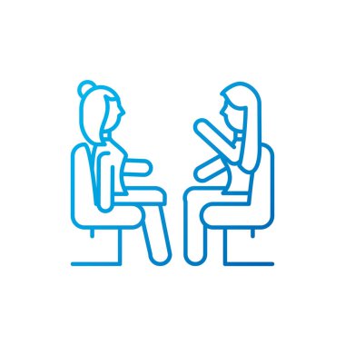 Ayrı kadınlar vektör tasarımı ile tanışıyor