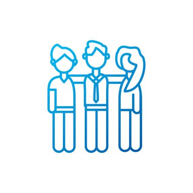 İzole insanlar vektör tasarımıyla tanışıyor