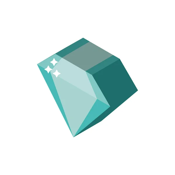 Isolerad diamant ikon vektor design — Stock vektor