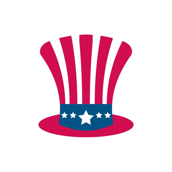 Isolated usa flag hat vector design — 스톡 벡터