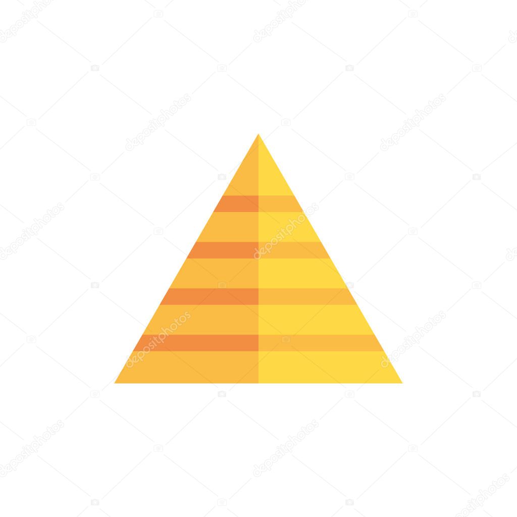 Isolated hebrew pyramid vector design