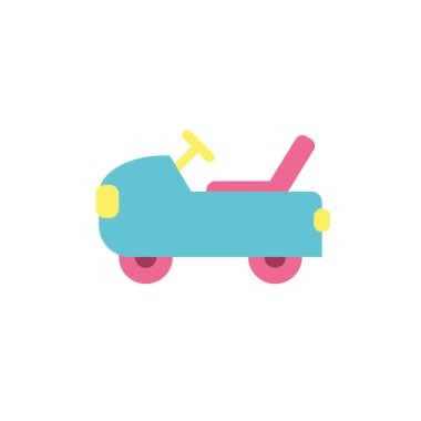 İzole araba oyuncak vektör tasarımı