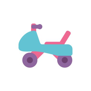 İzole edilmiş motosiklet oyuncak vektör tasarımı