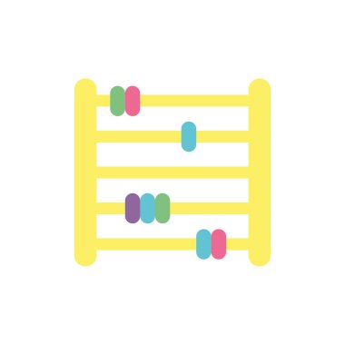 İzole edilmiş abaküs oyuncak vektör tasarımı