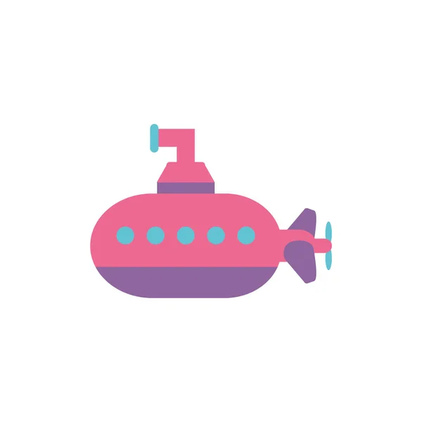 Isoliertes U-Boot-Spielzeugvektordesign — Stockvektor