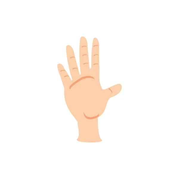 Isolated hand icon vector design — 스톡 벡터