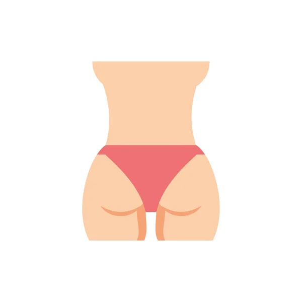 Isolated womans back icon vector design — Stock Vector