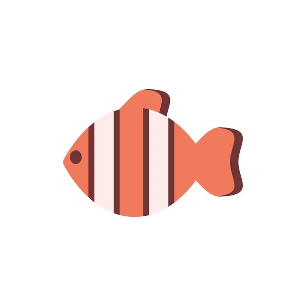 Isolierte Clownfische Tiervektordesign — Stockvektor