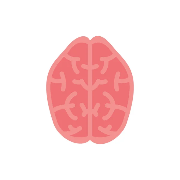 Изолированный вектор иконок мозга — стоковый вектор