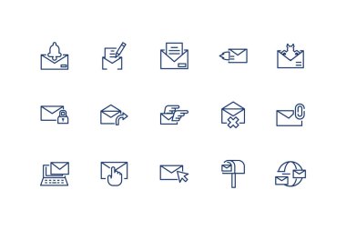 Ayrı ileti simgesi vektör tasarımı