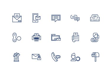 Ayrı ileti simgesi vektör tasarımı