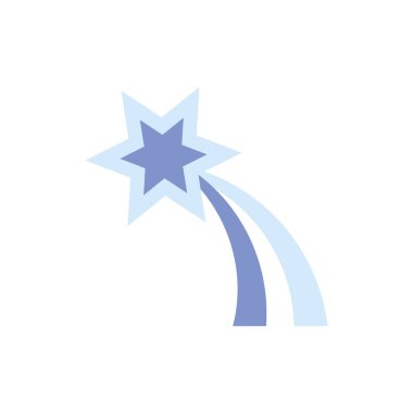 İzole yıldız şekli vektör tasarımı