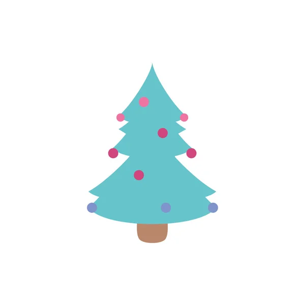 Buon Natale pino albero di design vettoriale — Vettoriale Stock