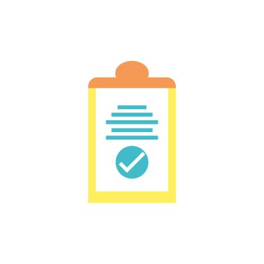 İzole edilmiş veri belgesi ve mark vektör tasarımını kontrol et