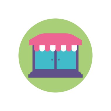 Dijital pazarlama vektör tasarımının izole edilmiş deposu