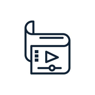 İzole edilmiş film oyun vektör tasarımı