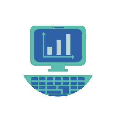 Bilgisayar vektör tasarımı içindeki izole iş akışı