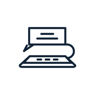 İzole edilmiş dijital dizüstü bilgisayar vektör tasarımı