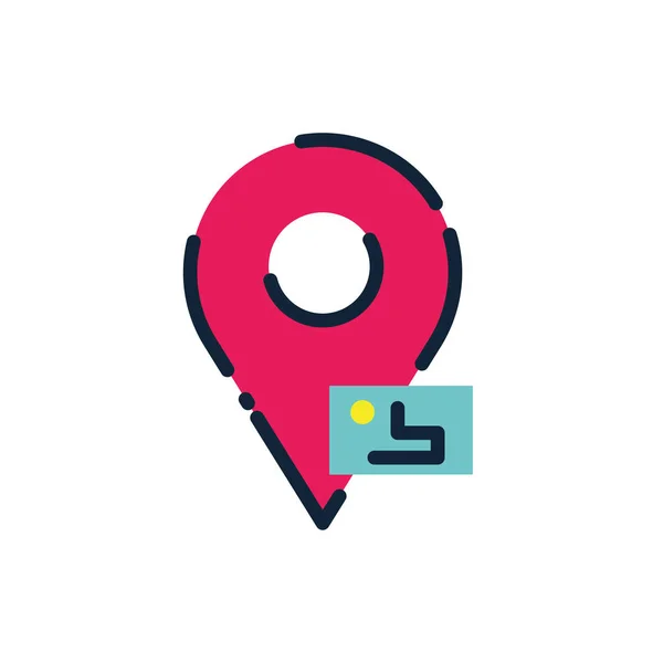 Diseño vectorial de gps aislado — Vector de stock